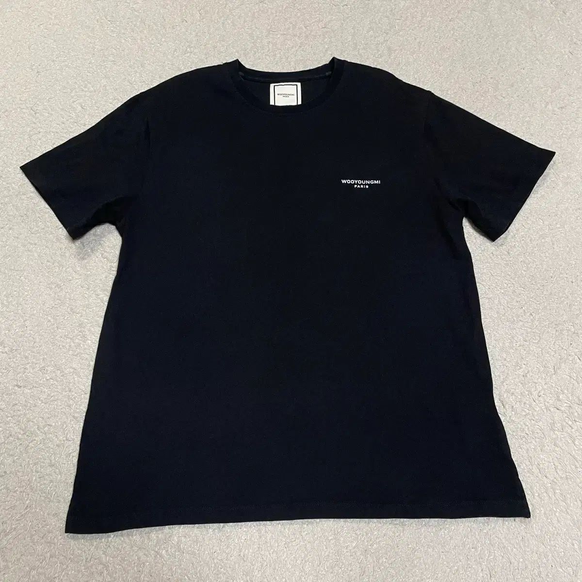 WOOYOUNGMI ウーヨンミ フラワー 半袖Tシャツ ブラック 48