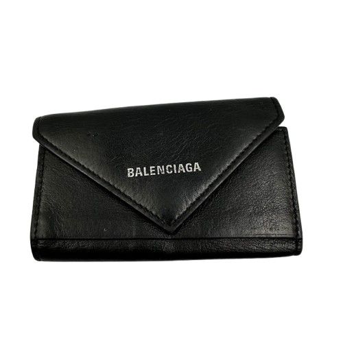 BALENCIAGA バレンシアガ ペーパー キーケース ブラック レザー - メルカリ