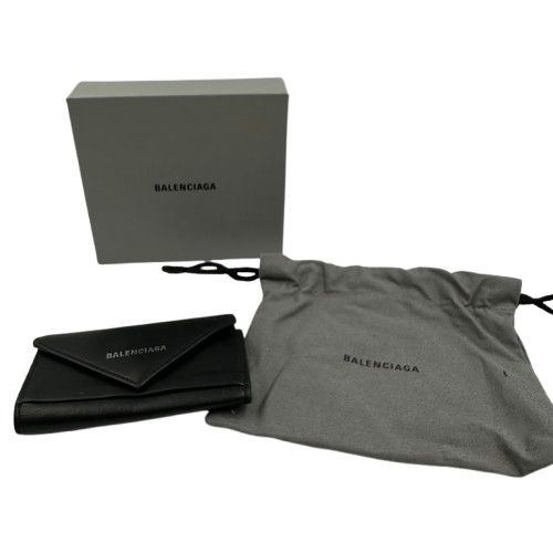 BALENCIAGA バレンシアガ ペーパー キーケース ブラック レザー - メルカリ