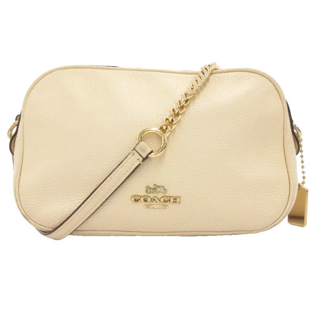 コーチ COACH ショルダーバッグ ポシェット 肩掛け 斜め掛け 白 ホワイト ショルダー取り外し可能 ファスナー開閉 ミニカバン /SD ■GY18