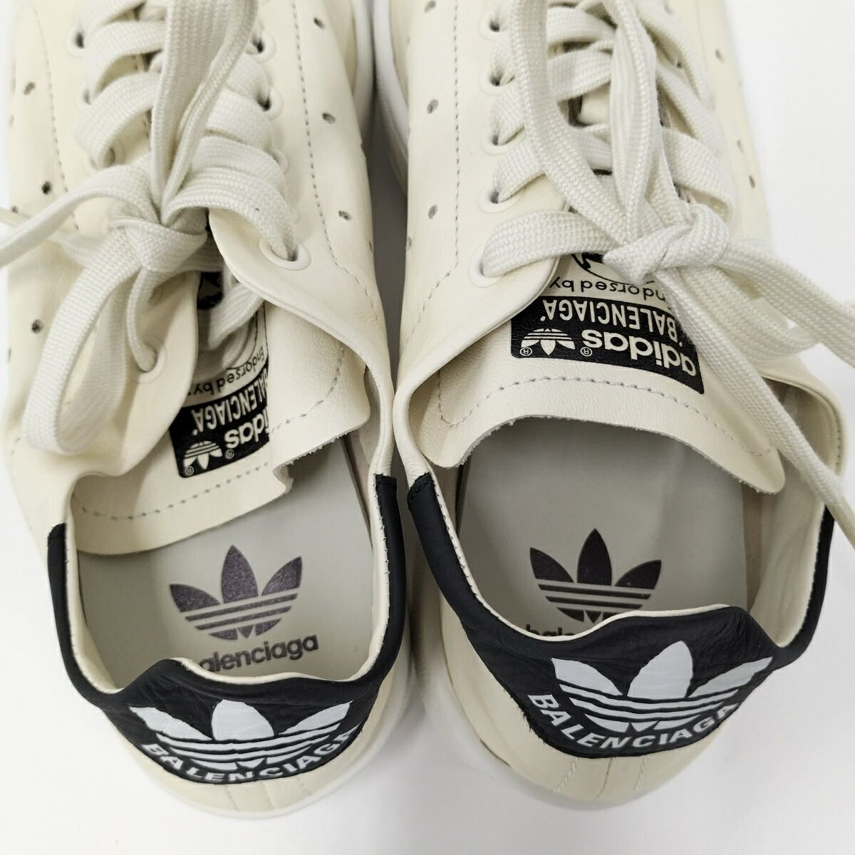 BALENCIAGA ADIDAS スタンスミス スニーカー レディース ブラック 22.5