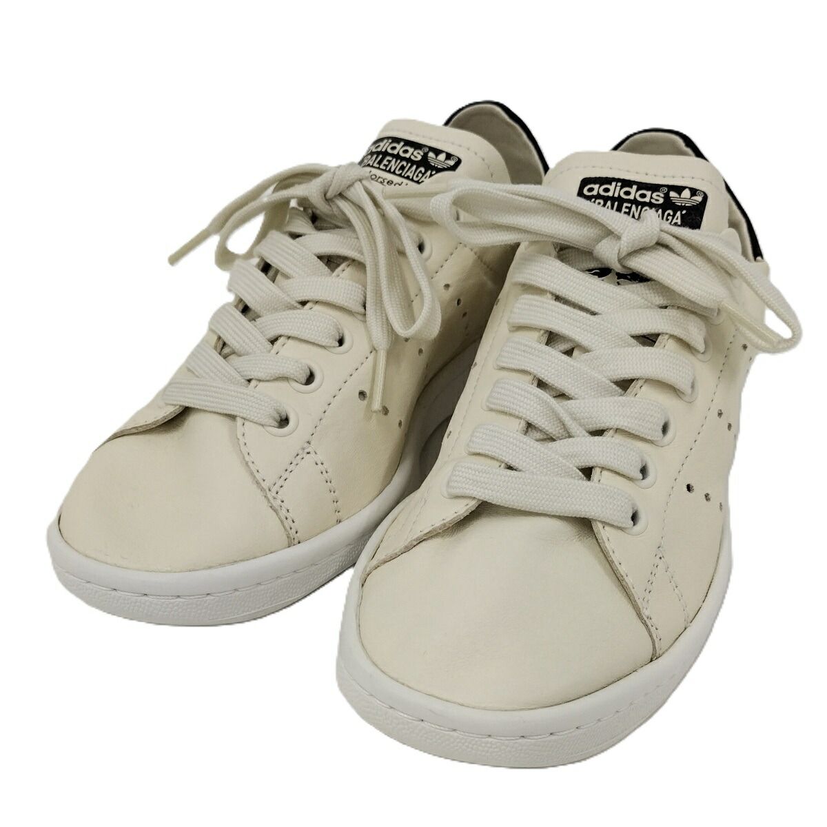 BALENCIAGA ADIDAS スタンスミス スニーカー レディース ブラック 22.5