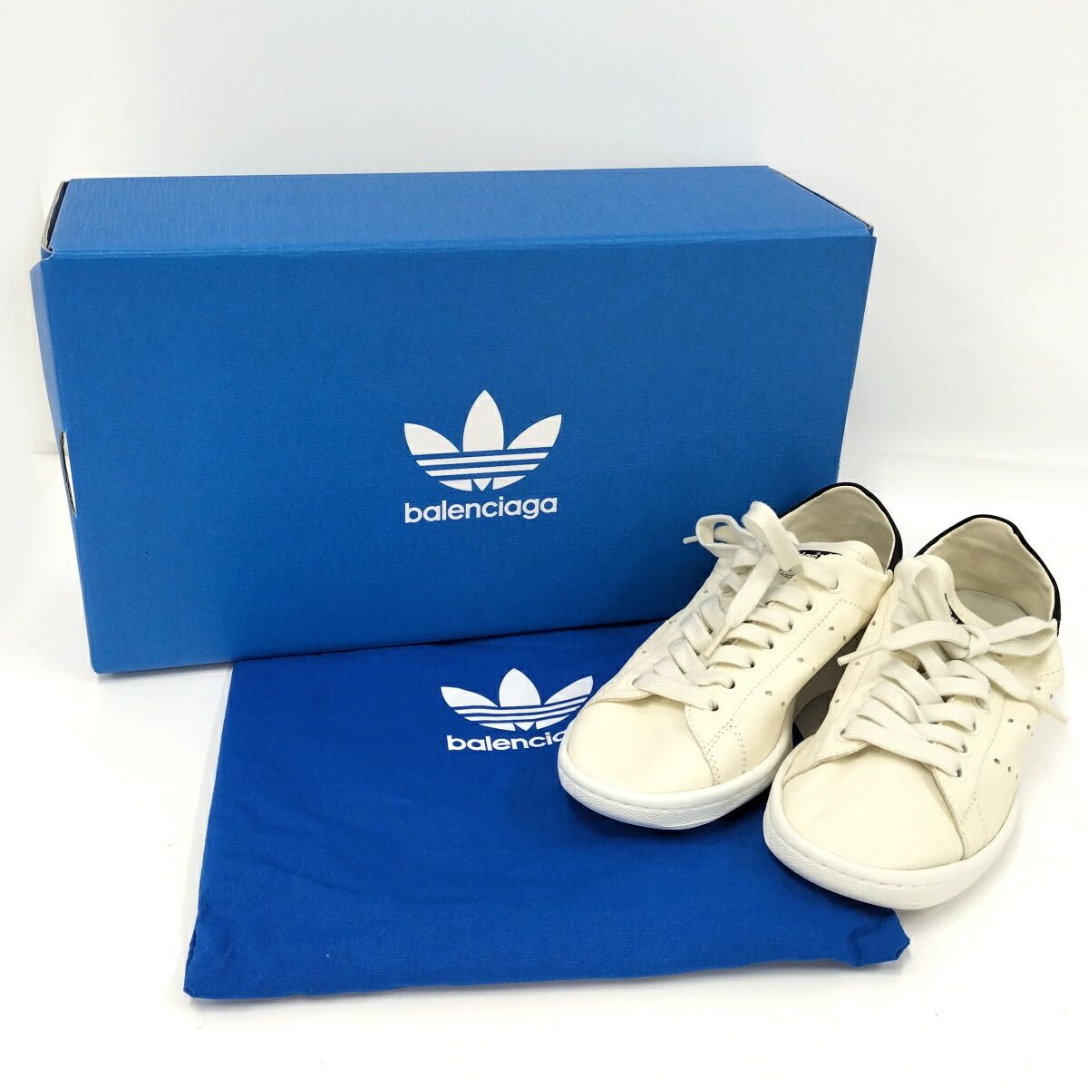 BALENCIAGA ADIDAS スタンスミス スニーカー レディース ブラック 22.5