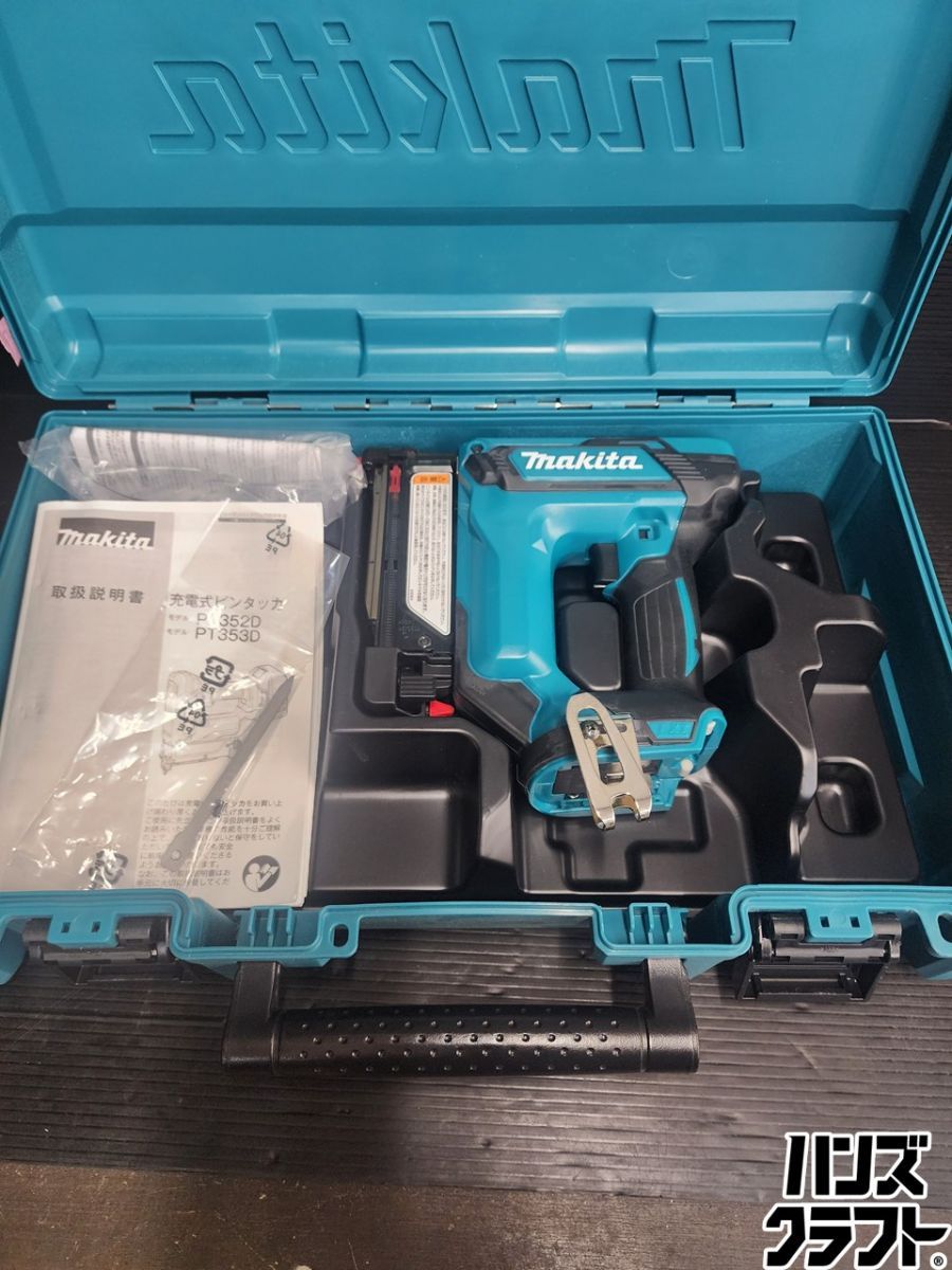 ♭【中古品】マキタ makita PT353DZK 18V充電式ピンタッカ 本体 ケース ピンネイル付き【熊本けやき通り店】