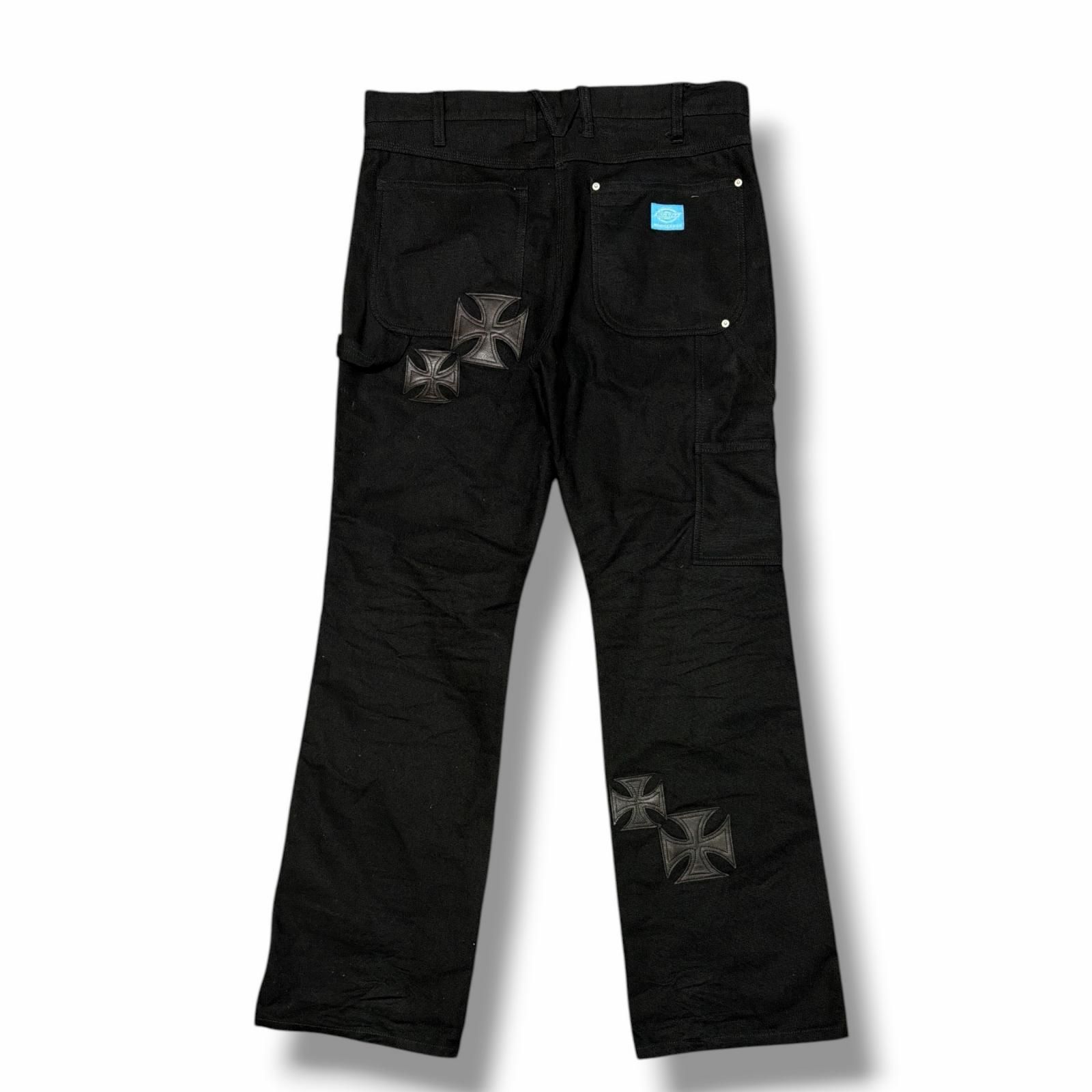 参考上代35,200円 mindseeker × Dickies Iron Cross Patch Flare Pants