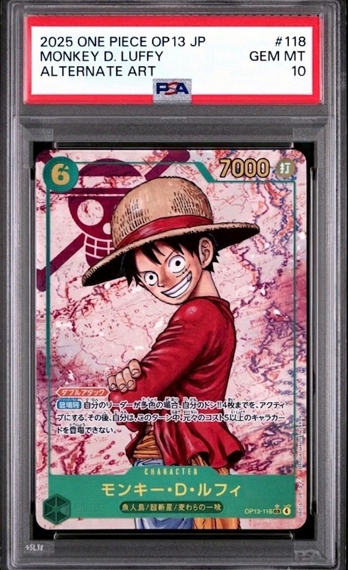 ◇【PSA10】モンキー・D・ルフィ SR (コミパラ/スーパーパラレル