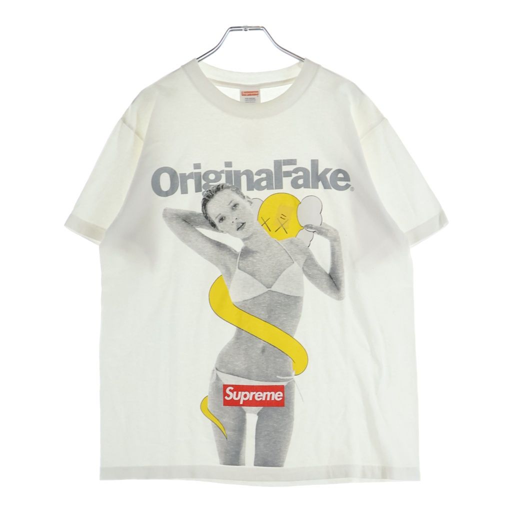 SUPREME (シュプリーム) 08SS ×ORIGINAL FAKE Kate Moss Tee オリジナルフェイク ケイトモス 代官山10周年記念 クルーネック半袖Tシャツ カットソー ホワイト