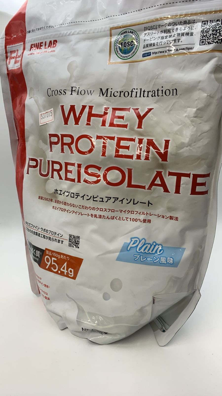 ファイン・ラボ ホエイプロテインピュアアイソレート 1kg プレーン風味