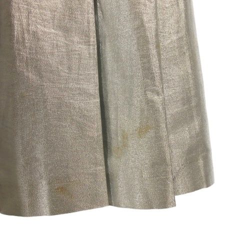 トリコ コムデギャルソン プリーツスカート メタリック ゴールド トリココムデギャルソン tricot COMME des GARCONS ボックスプリーツ