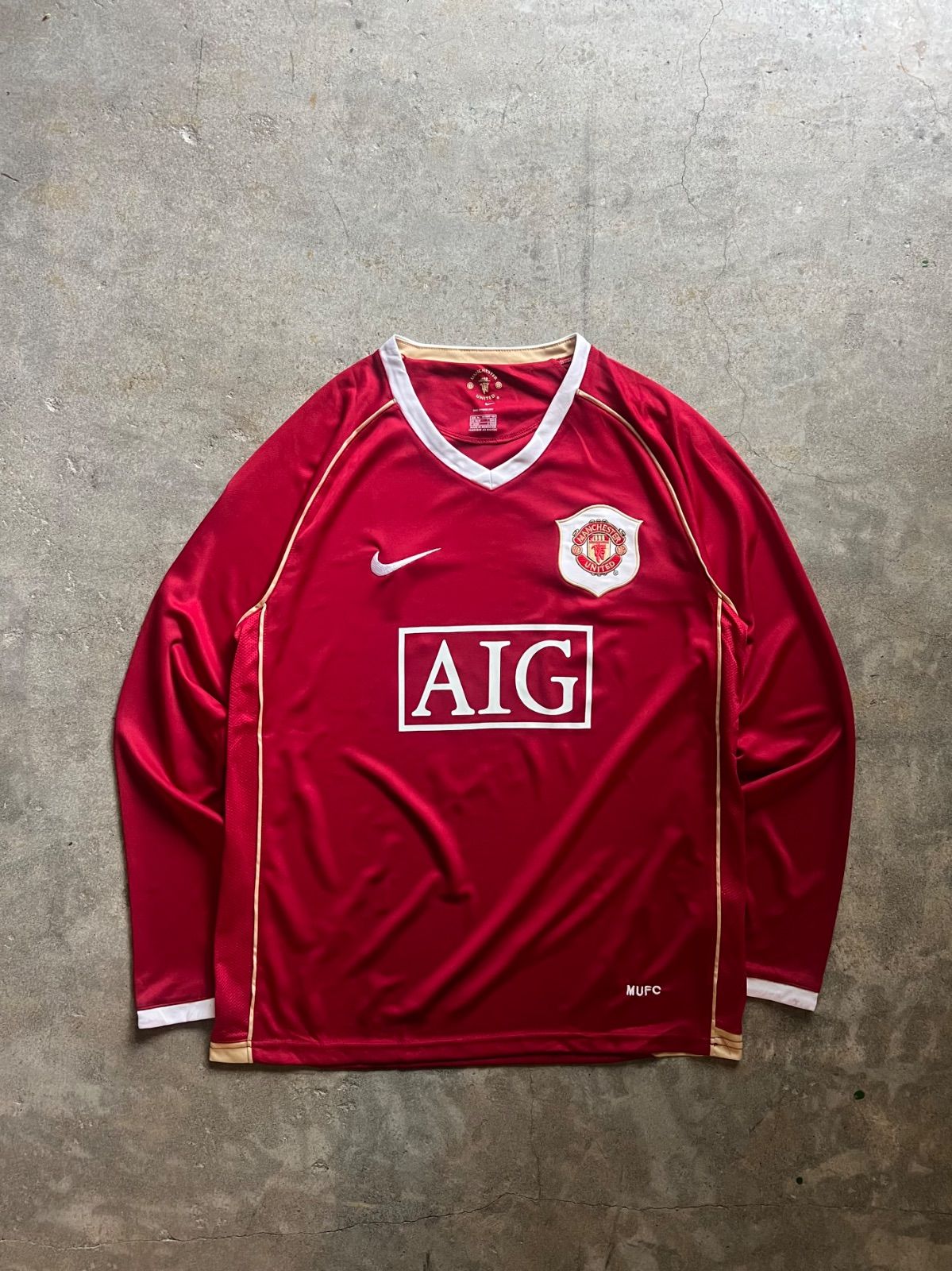 Manchester United 2006-07 長袖ユニフォーム ゲームシャツ ナイキ XL