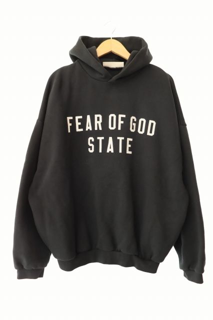 エフオージー エッセンシャルズ FOG ESSENTIALS 90s FIT FLEECE HOODIE フィット フリース フーディ S 黒 ブラック ブランド古着ベクトル 中古 260620