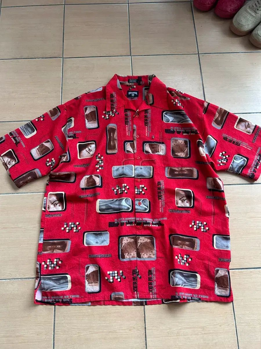 90-00s R.O.K.A.ウェア パターンシャツ 3XL