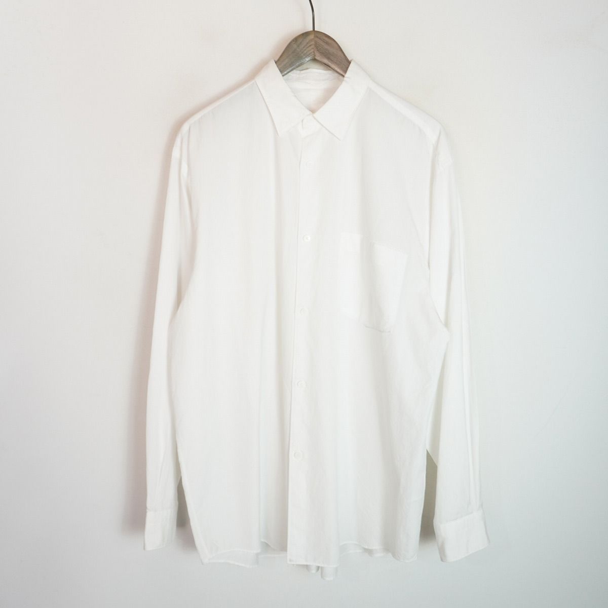 定番24AW COMOLI コモリ 長袖 シャツ コットン COTTON SHIRT A03-02001 サイズ4 ホワイト 白1608Q♪