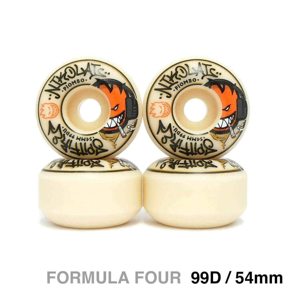 SPITFIRE WHEEL スピットファイヤー ウィール FORMULA FOUR（F4）99D CLASSIC NIKOLAI PIOMBO 54mm　スケートボード スケボー