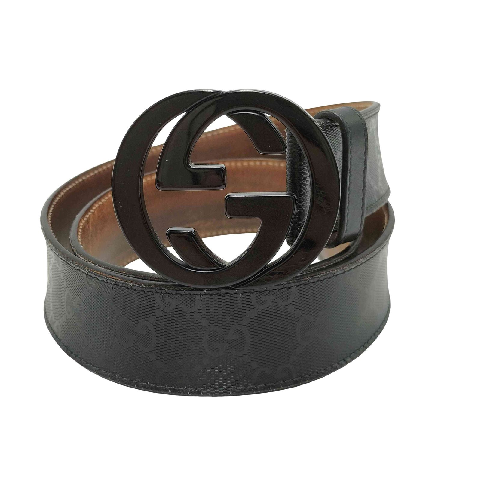 グッチ GUCCI GG インプリメ シャイニー ベルト メンズ 90.36
