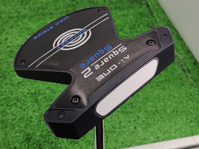 滝野■激安[102] パター オデッセイ Ai-ONE SQUARE 2 SQUARE MAX STRIPE/STROKELAB 90[33]//6.3