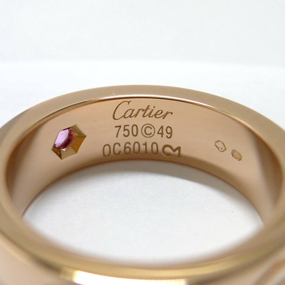 Cartier ラブリング 750PG K18PG ピンクゴールド ピンクサファイア