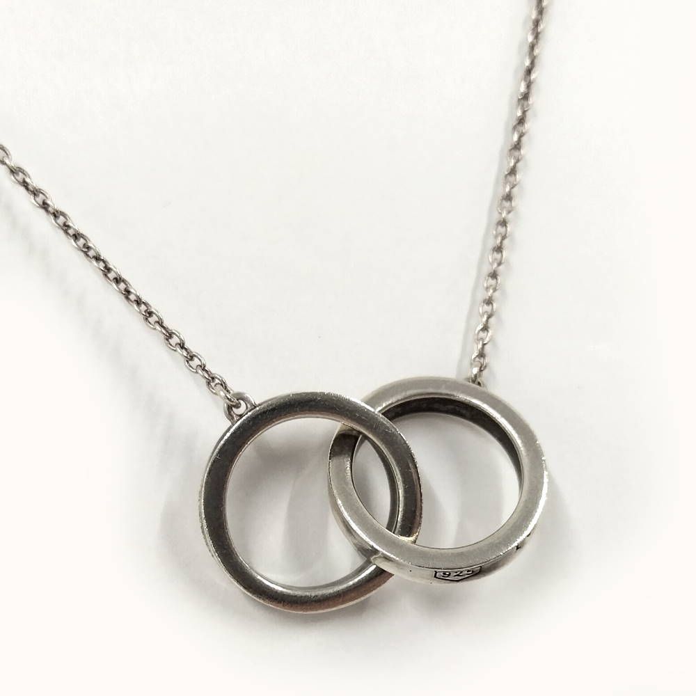 Tiffany&Co. ネックレス インターロッキング SV925 シルバー