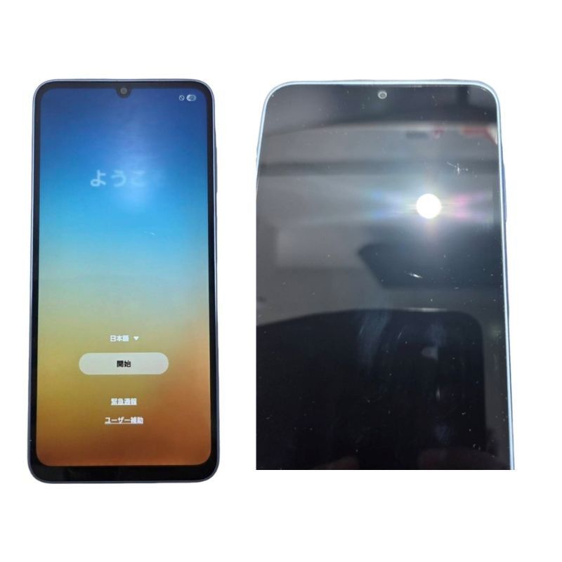 SIMフリー Samsung Galaxy A25 5G 64GB SCG33 au ○判定 ライトブルー アンドロイドスマートフォン スマホ 【中古】 22606K316
