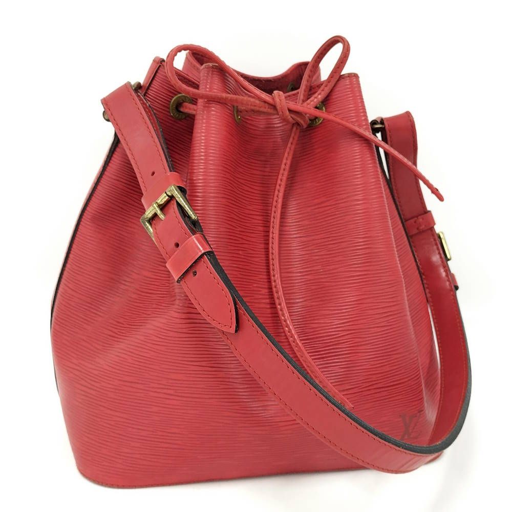 LOUIS VUITTON プチノエ ショルダーバッグ エピ レザー カスティリアンレッド M44107