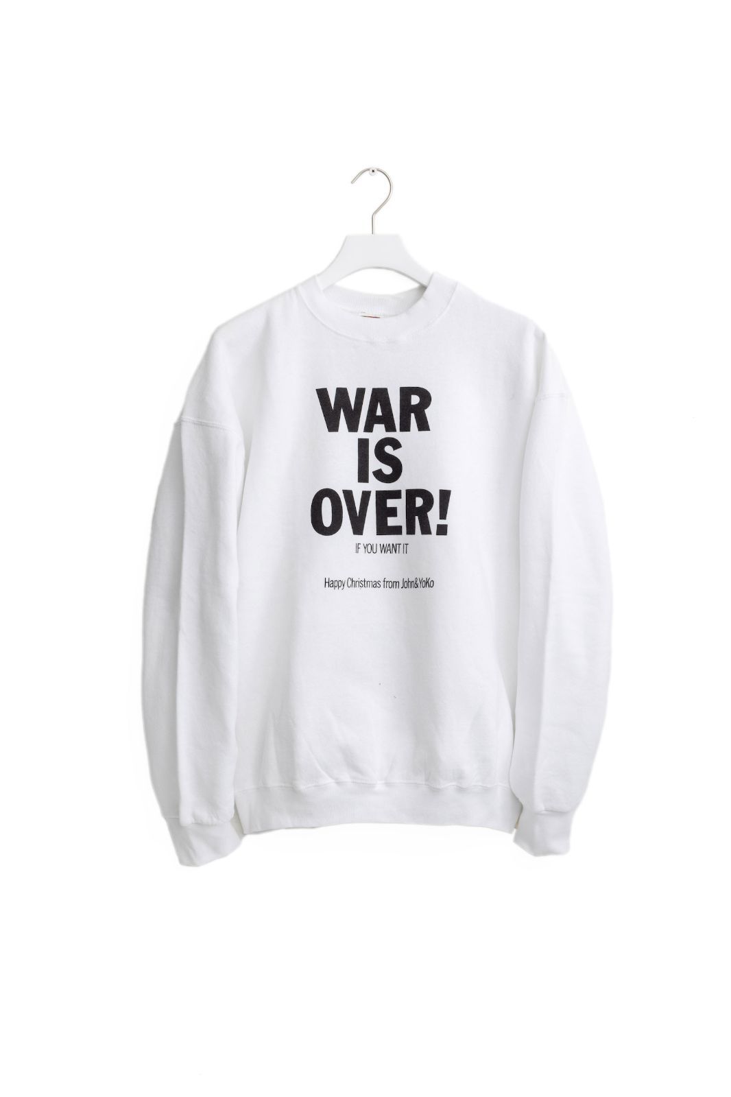 'WAR IS OVER' sweat 1980s/1990s