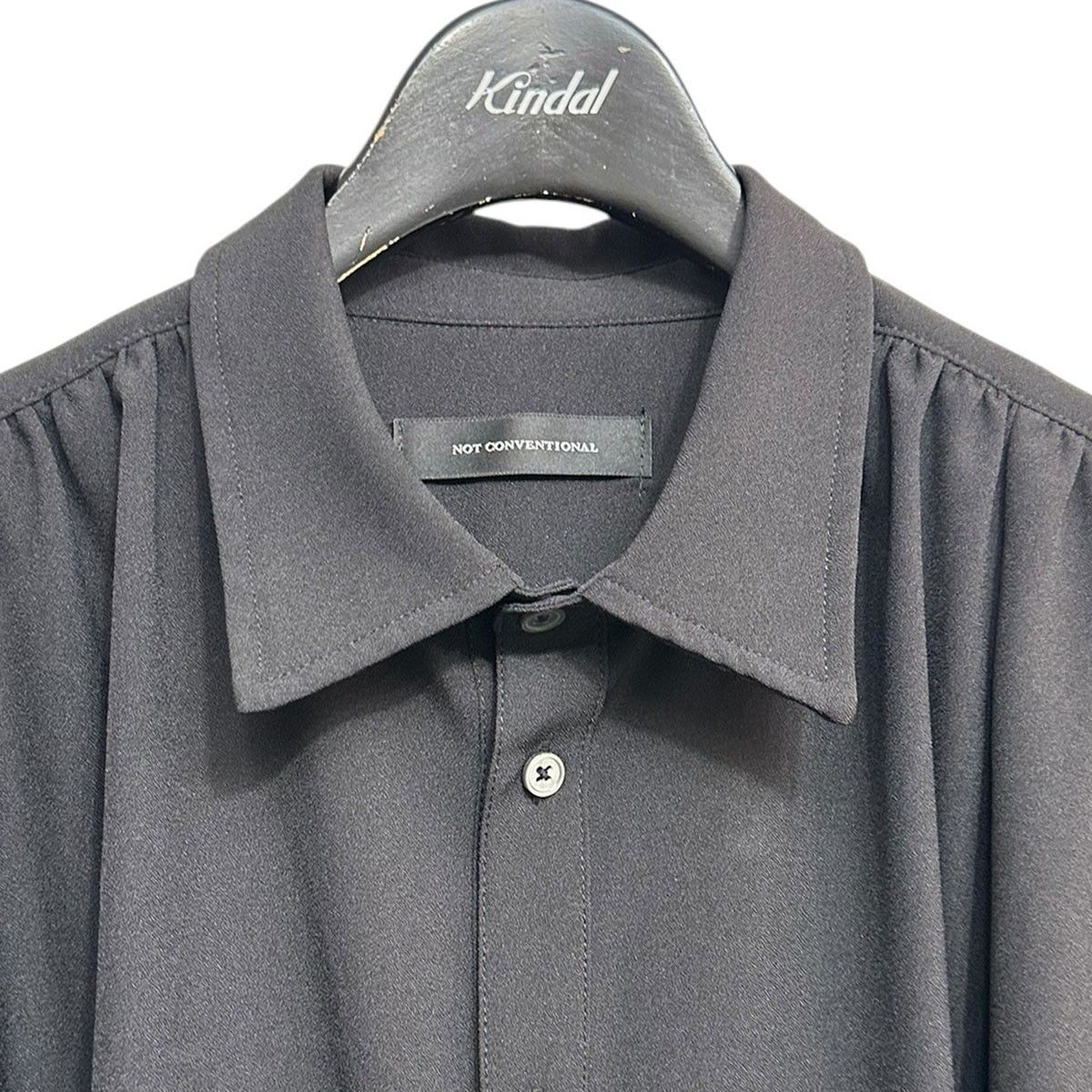 NOT CONVENTIONAL Gather Ribbon Shirt ギャザーリボンシャツ N26-019 