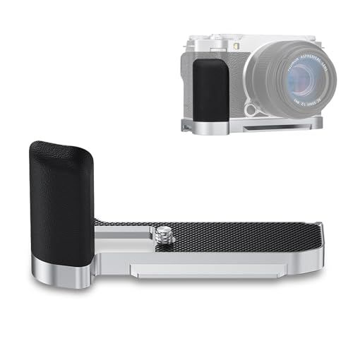 JJC 金属 L型ハンドグリップ 富士フイルム Fujifilm Fuji X-M5 XM5 カメラ適用 電池交換が便利 底の1/4