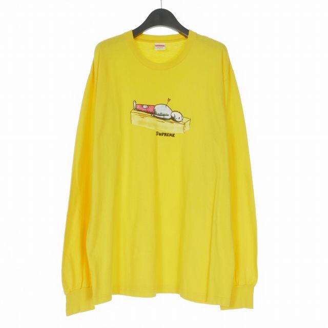シュプリーム SUPREME Neil Blender Arrow L/S Tee ロングスリーブ Tシャツ カットソー 長袖 L イエロー 黄
