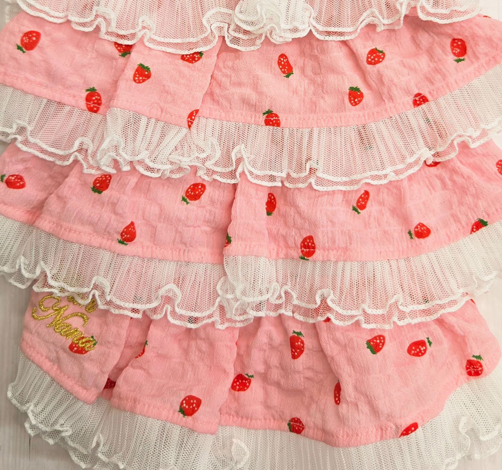 犬服 ◇新品、未使用品◇ 半額‼️ きゃんナナ Can Nana 4段フリル