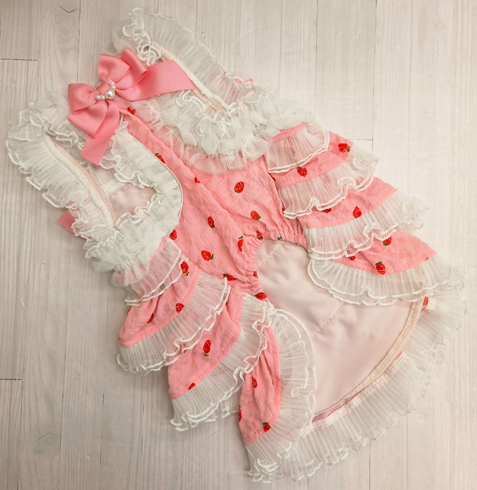 犬服 ◇新品、未使用品◇ 半額‼️ きゃんナナ Can Nana 4段フリル