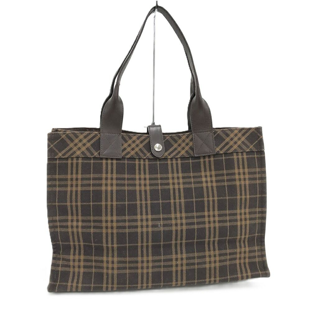 BURBERRY BLUE LABEL トートバッグ ブラウン チェック