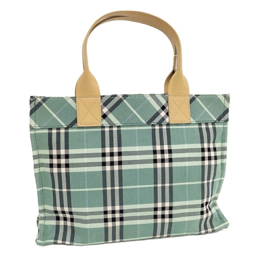 BURBERRY BLUE LABEL トートバッグ グリーン チェック