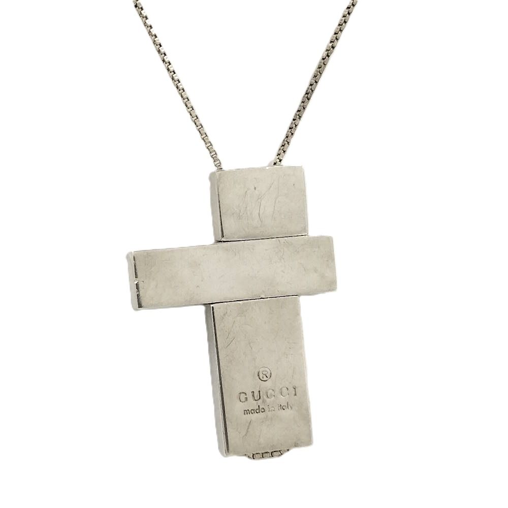 GUCCI セパレートクロスネックレス AG925 シルバー