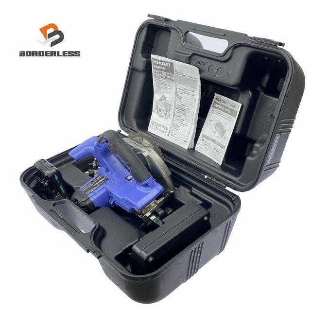 ☆美品☆HiKOKI ハイコーキ 18V 165mm コードレス丸のこ FC1806DA(BG) バッテリ1個(2.0Ah) 充電器 ケース付 充電式マルノコ130189
