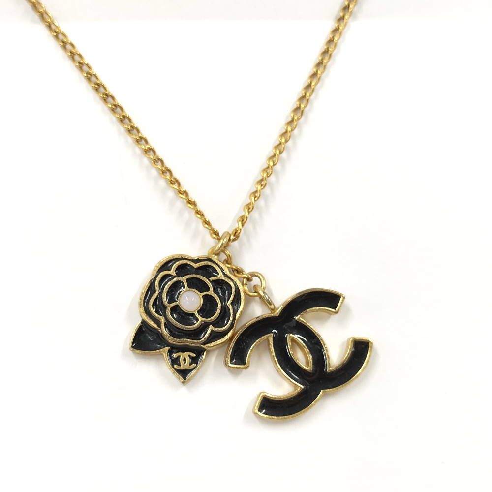 CHANEL ココマークカメリアネックレス 02A