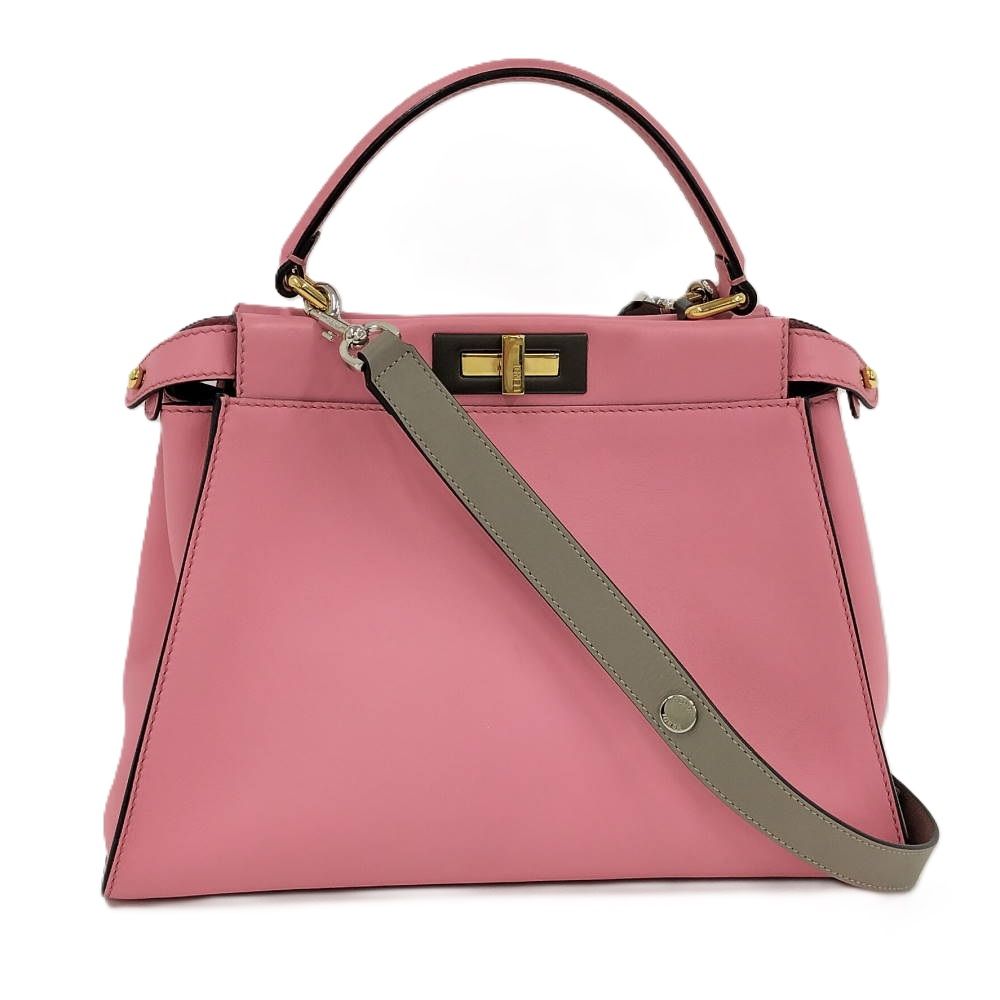 FENDI ピーカブー ミディアム ピンク 8BN290