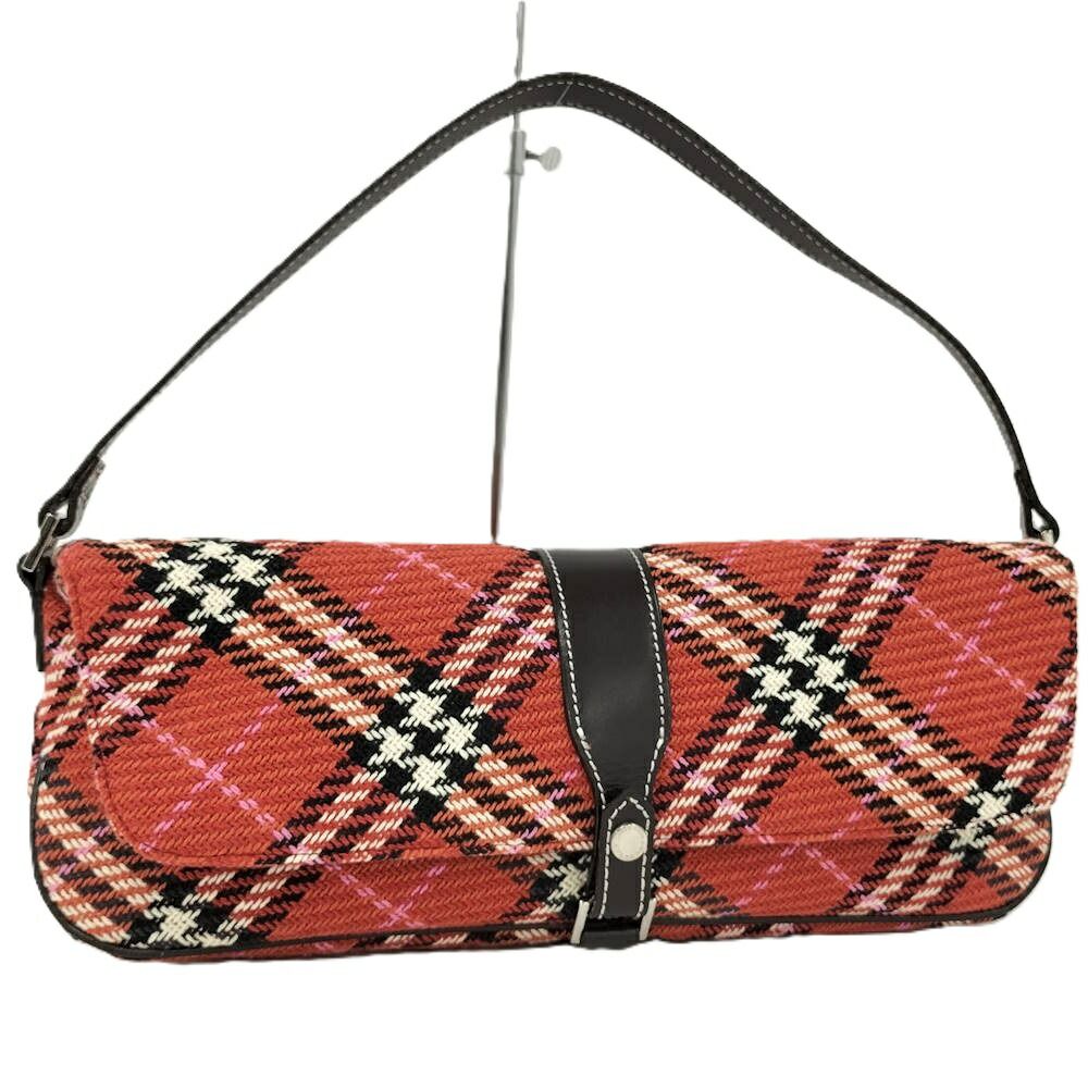 BURBERRY ショルダーバッグ ノバチェック レッド系