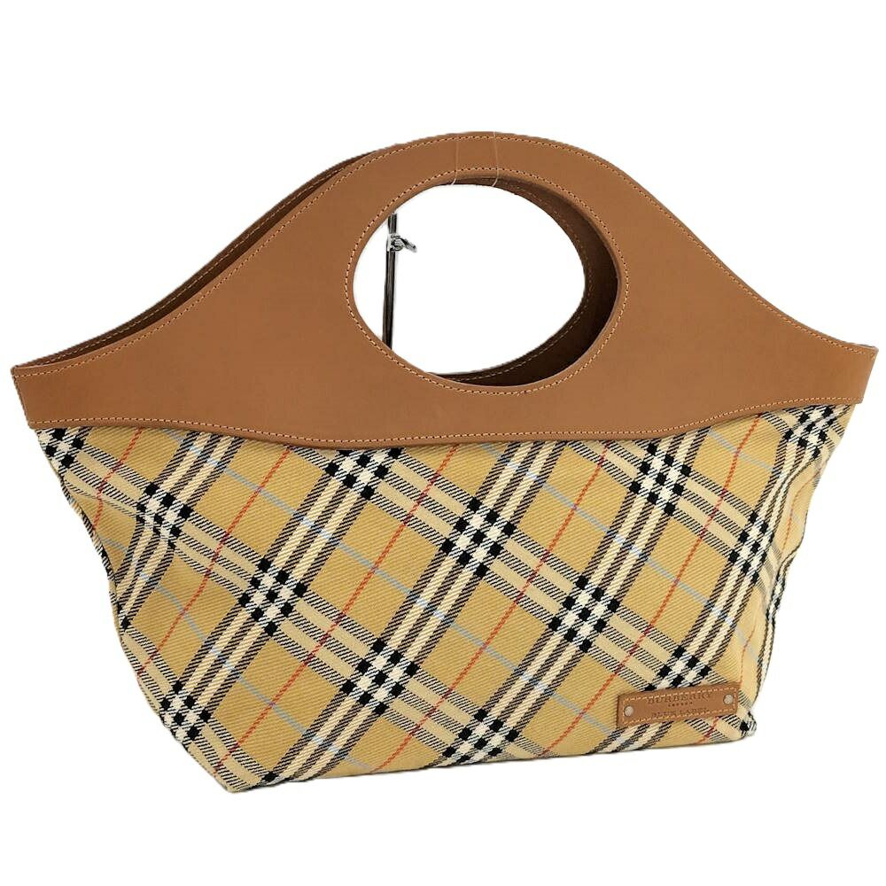 BURBERRY BLUE LABEL ハンドバッグ イエロー ノバチェック