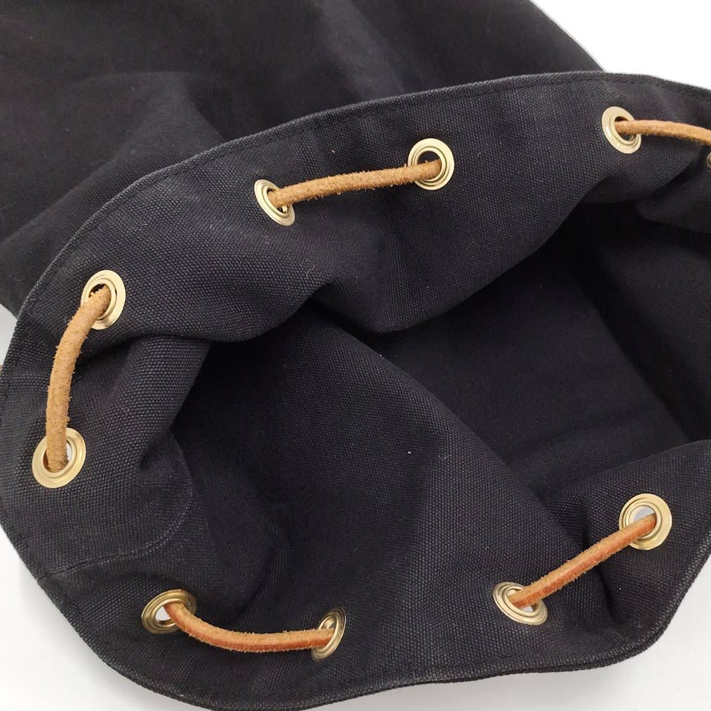HERMES ポロション ミミルGM ショルダーバッグ 巾着 キャンバス