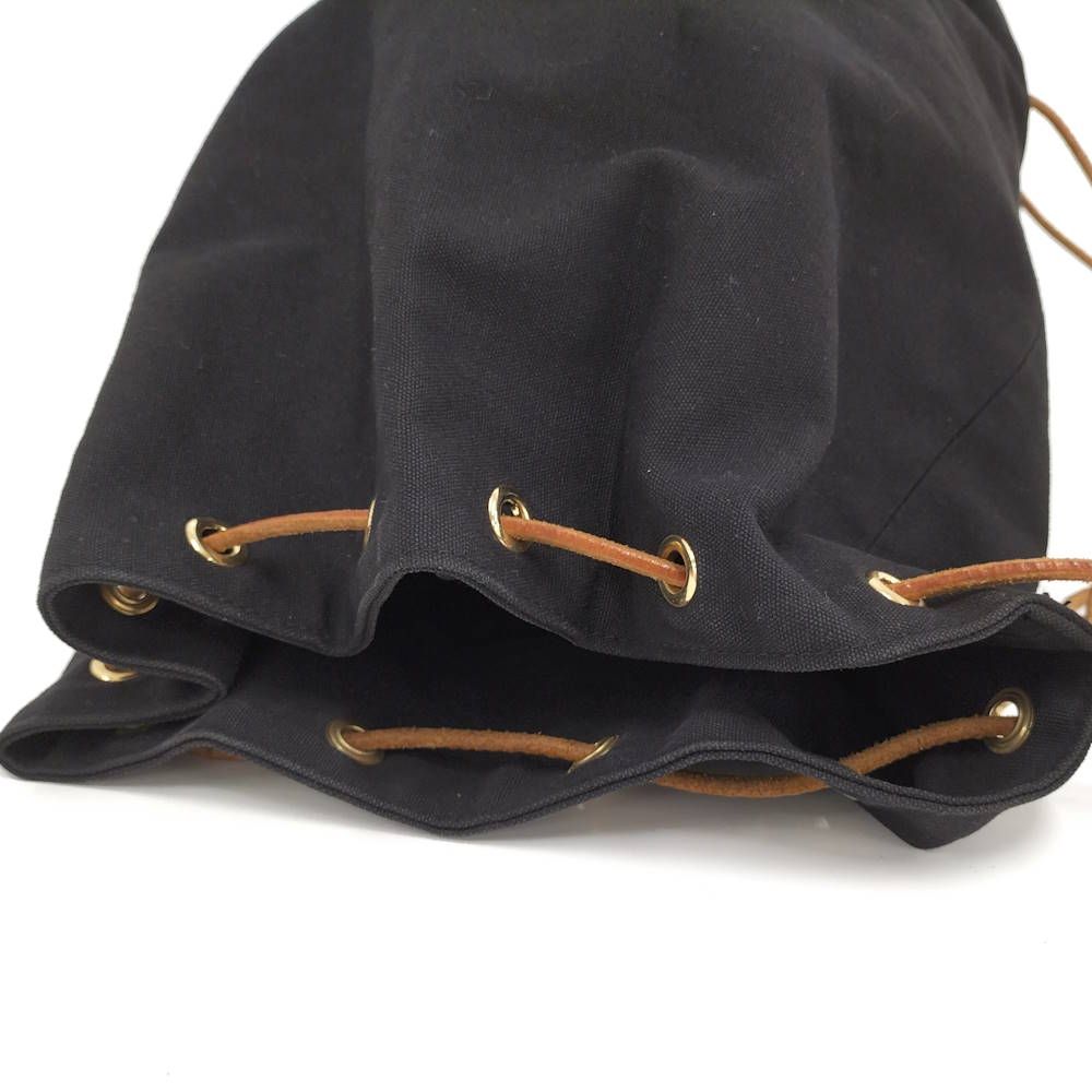 HERMES ポロション ミミルGM ショルダーバッグ 巾着 キャンバス