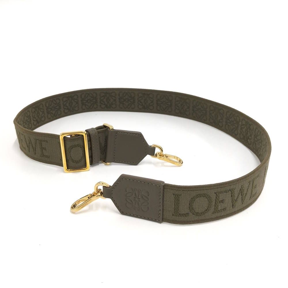 LOEWE ショルダーストラップ ジャガード カーキ LOEWE ショルダーストラップ ジャガード カーキ