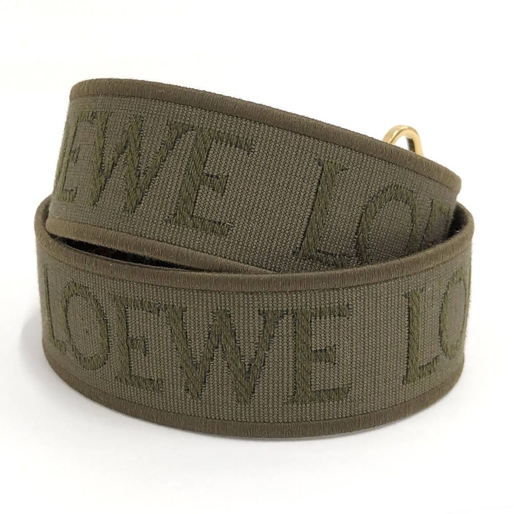 LOEWE ショルダーストラップ ジャガード カーキ LOEWE ショルダーストラップ ジャガード カーキ