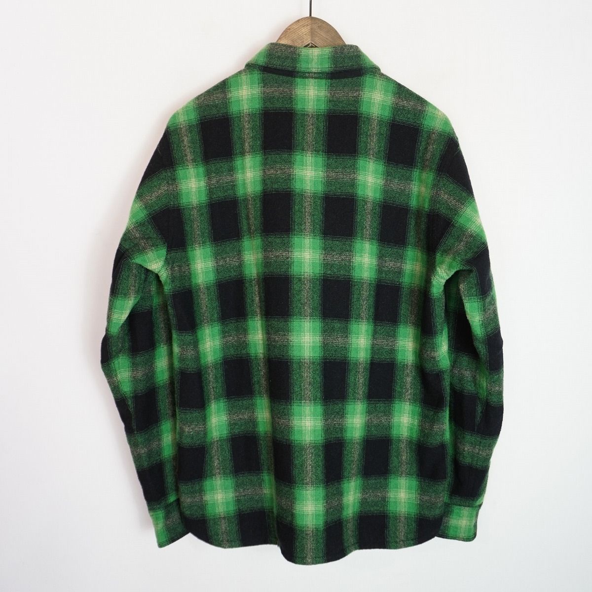 美品 25AW RATS ラッツ WOOL CHECK SHIRT JKT 長袖 チェック ウール