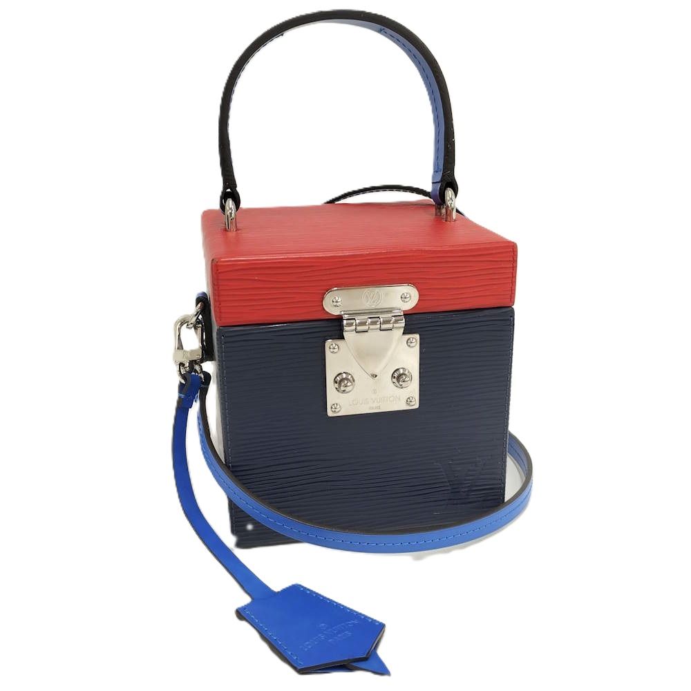 LOUIS VUITTON ブリーカーボックス 2WAYバッグ エピ レッド×ネイビー×ブルー M52466 PL3188