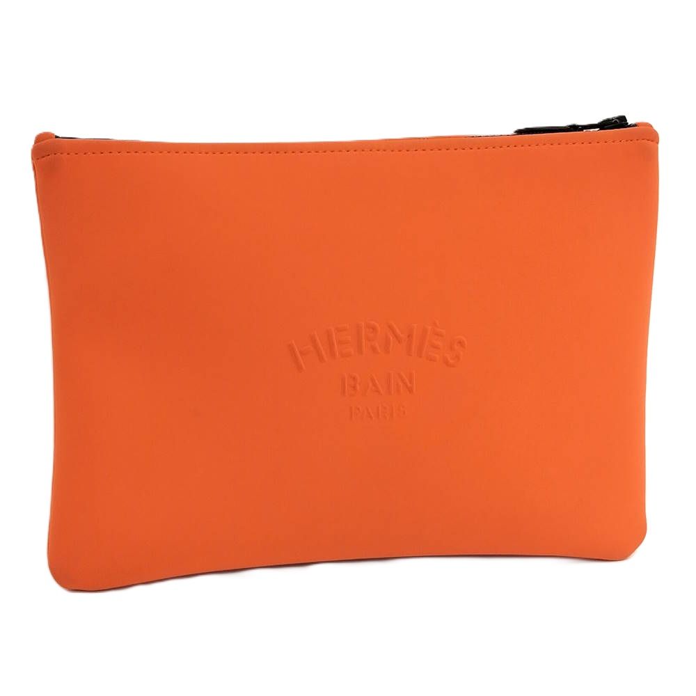 HERMES ポーチ ネオバン マイヨン マランMM オレンジ