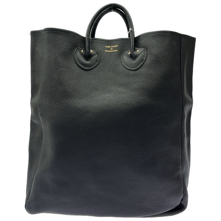 YOUNG & OLSEN (ヤングアンドオルセン) レザービッグトートバッグ ブラック ONE SIZE