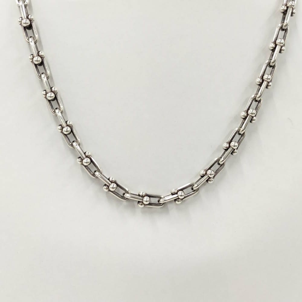 Tiffany＆Co. ハードウェア スモールリンク ネックレス Ag925
