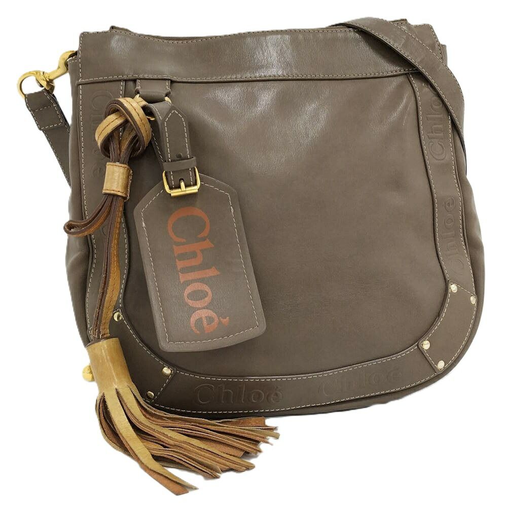 Chloe エデン ショルダーバッグ ブラウン レザー