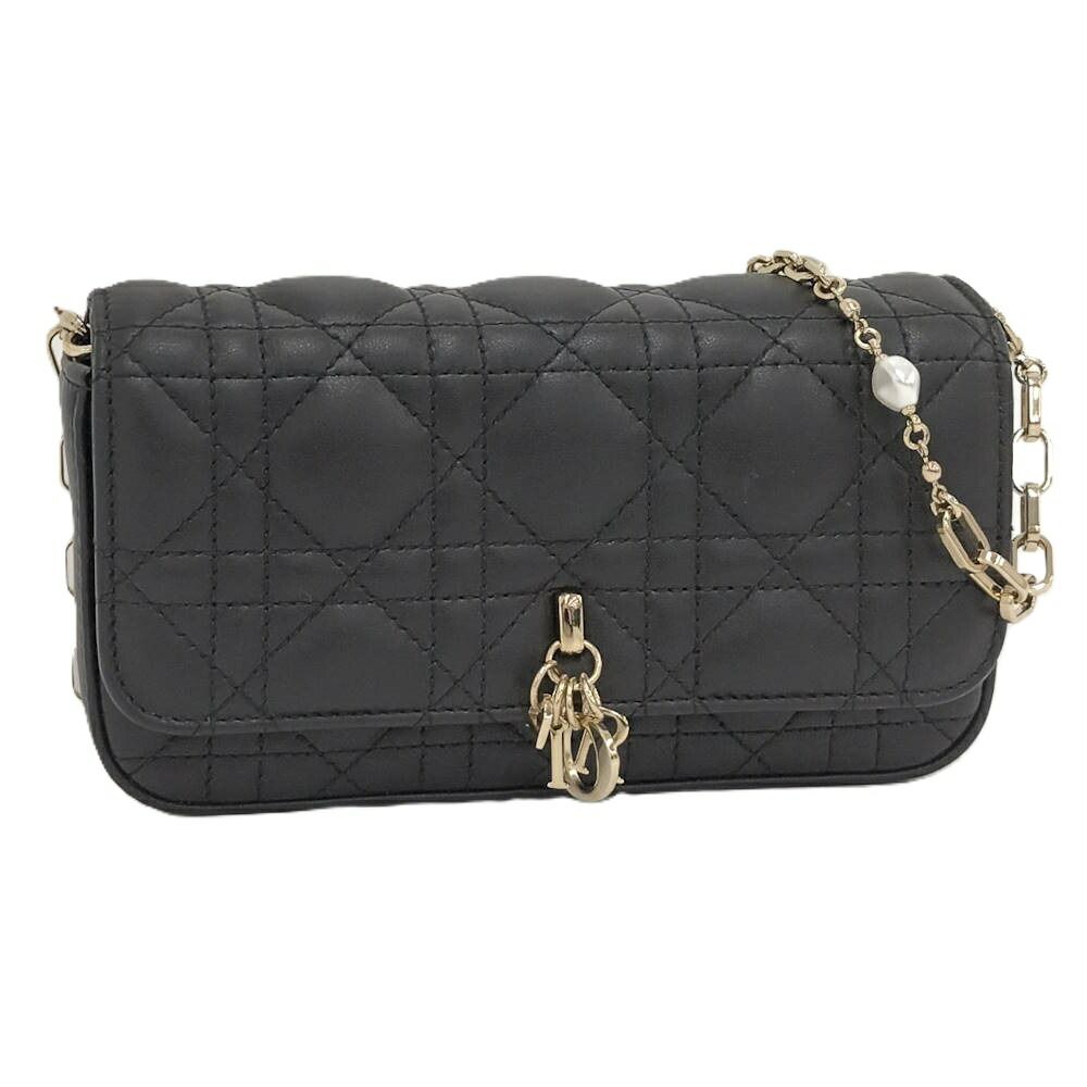 Dior マイディオール ディオールトーク フォンバッグ カナージュ ラムスキン S0977ONMJ