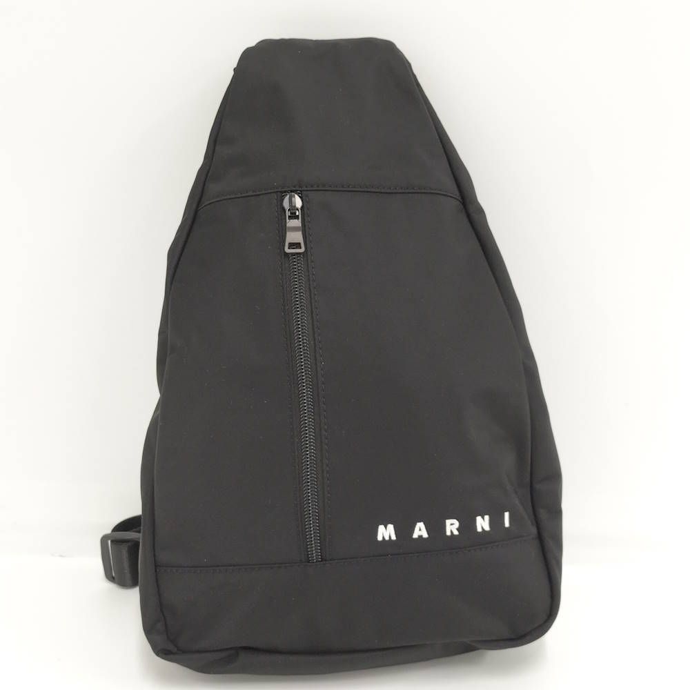 MARNI ボディバッグ キッズ ナイロン ブラック MW107U M01634
